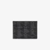 The Blend-kaarthouder van canvas met monogramprint