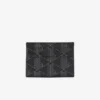 The Blend-kaarthouder van canvas met monogramprint
