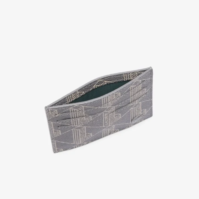 The Blend-kaarthouder van canvas met monogramprint