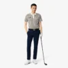 Thermoregulerende gestreepte golfpolo voor heren