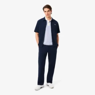 Thermoregulerende gestreepte golfpolo voor heren