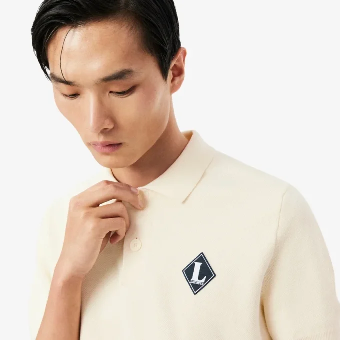 Trui met polo-kraag en ‘Made in France’-badge
