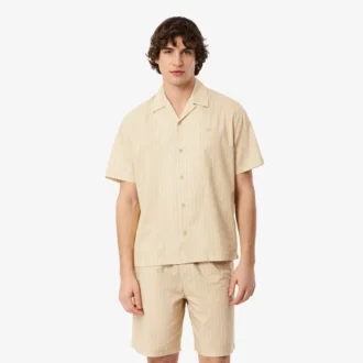 Twill-overhemd met print en relaxte pasvorm