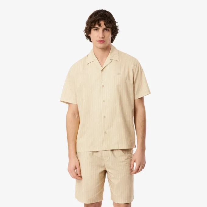 Twill-overhemd met print en relaxte pasvorm