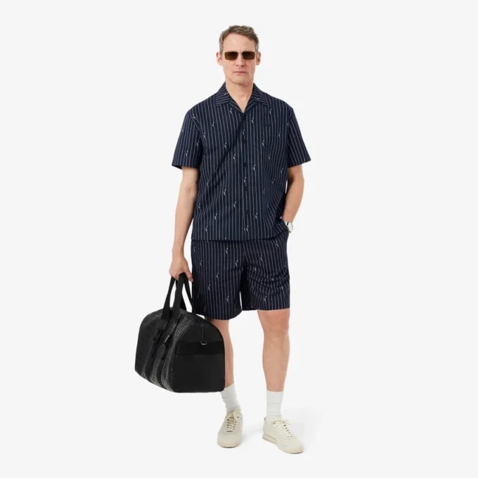 Twill-overhemd met print en relaxte pasvorm