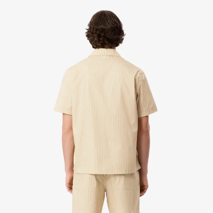 Twill-overhemd met print en relaxte pasvorm