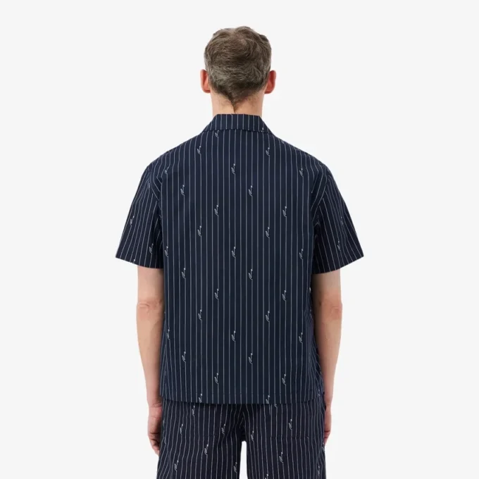 Twill-overhemd met print en relaxte pasvorm
