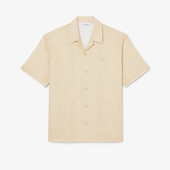 Twill-overhemd met print en relaxte pasvorm
