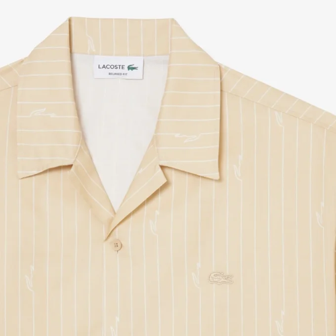 Twill-overhemd met print en relaxte pasvorm