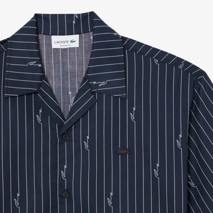 Twill-overhemd met print en relaxte pasvorm