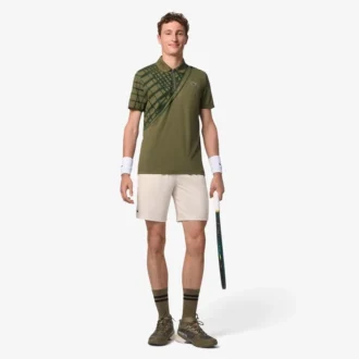 Ultra Dry bedrukt slim fit tennispolo voor heren