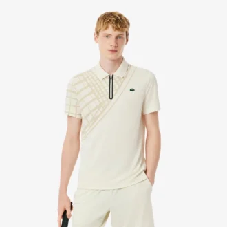 Ultra Dry bedrukt slim fit tennispolo voor heren
