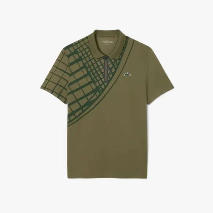 Ultra Dry bedrukt slim fit tennispolo voor heren