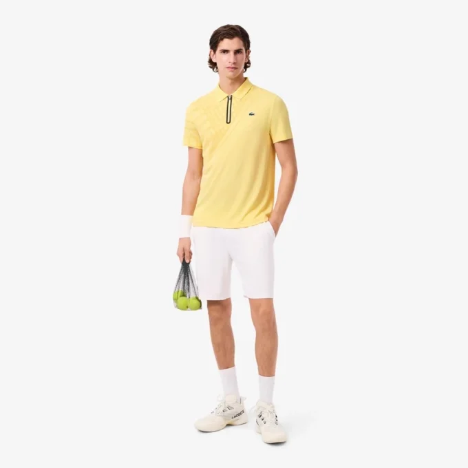 Ultra Dry bedrukt slim fit tennispolo voor heren