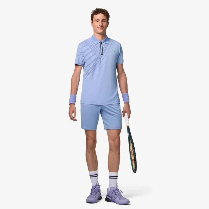 Ultra Dry bedrukt slim fit tennispolo voor heren