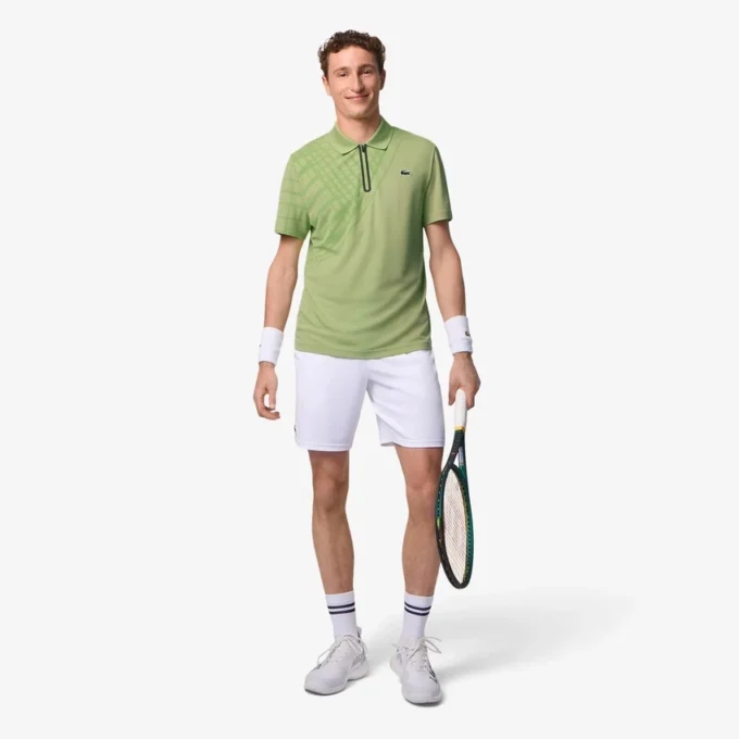 Ultra Dry bedrukt slim fit tennispolo voor heren