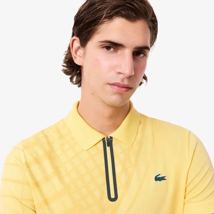 Ultra Dry bedrukt slim fit tennispolo voor heren