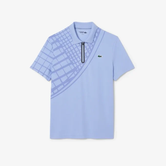 Ultra Dry bedrukt slim fit tennispolo voor heren