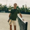 Ultra Dry bedrukt slim fit tennispolo voor heren