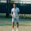 Ultra Dry bedrukt slim fit tennispolo voor heren