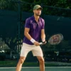 Ultra Dry bedrukt slim fit tennispolo voor heren