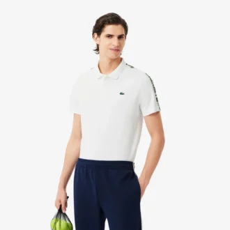 Ultra Dry-tennispolo met merkstreep voor heren