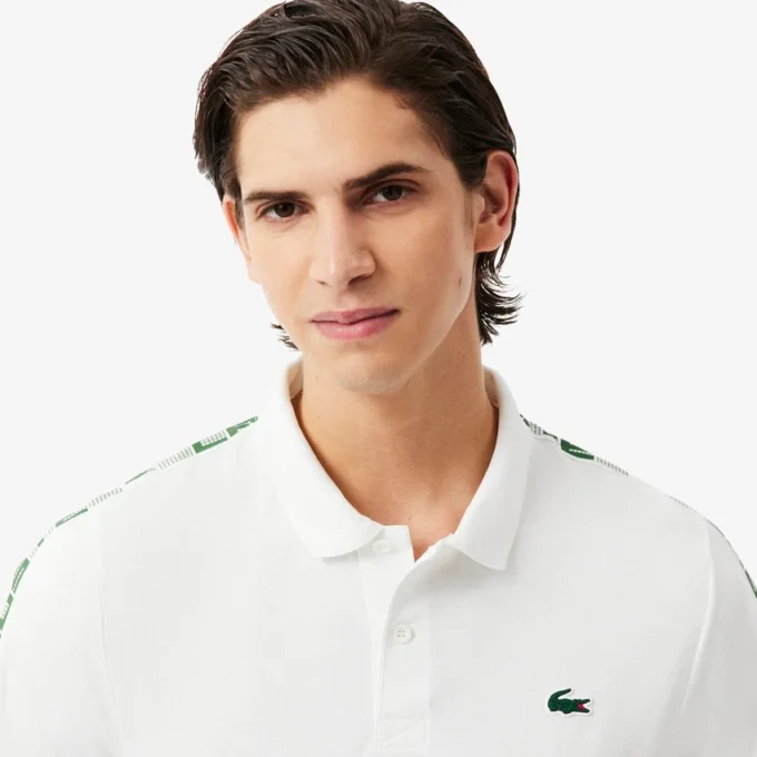 Ultra Dry-tennispolo met merkstreep voor heren