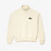 Unisex fleece-Sweatshirt met hoge hals en losse pasvorm