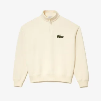 Unisex fleece-Sweatshirt met hoge hals en losse pasvorm