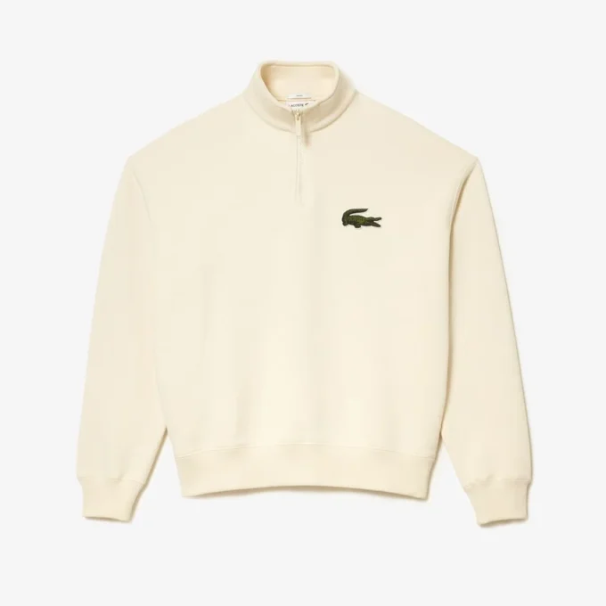 Unisex fleece-Sweatshirt met hoge hals en losse pasvorm