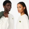 Unisex fleece-Sweatshirt met losse pasvorm en badge-accent