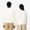 Unisex fleece-Sweatshirt met losse pasvorm en badge-accent