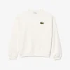 Unisex fleece-Sweatshirt met losse pasvorm en badge-accent