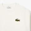 Unisex fleece-Sweatshirt met losse pasvorm en badge-accent