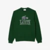 Unisex fleece sweatshirt met ronde hals en print