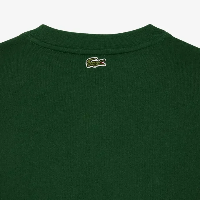 Unisex fleece sweatshirt met ronde hals en print