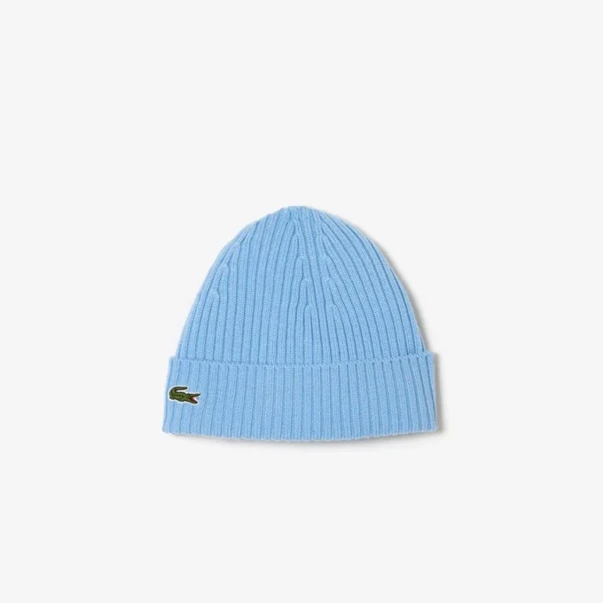 Unisex geribde gebreide muts van geborstelde wol