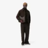 Unisex geribde gebreide muts van geborstelde wol
