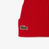 Unisex geribde gebreide muts van geborstelde wol