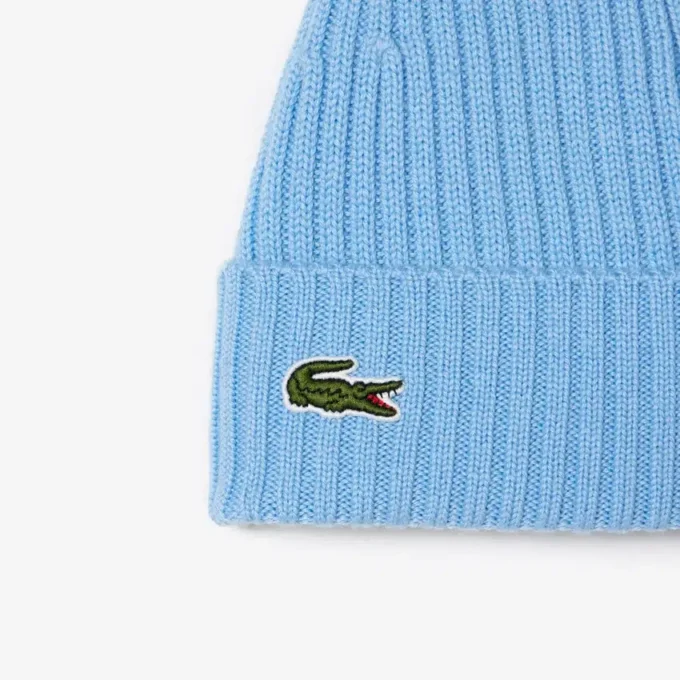 Unisex geribde gebreide muts van geborstelde wol