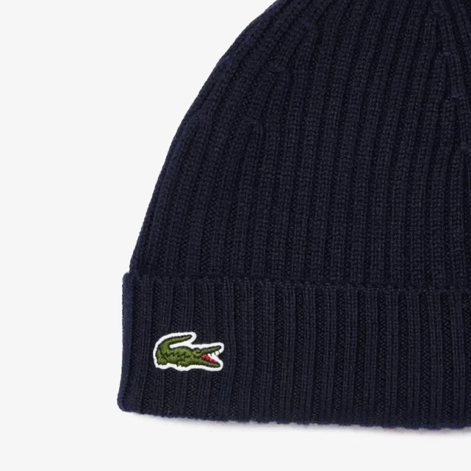 Unisex geribde gebreide muts van geborstelde wol