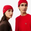 Unisex geribde gebreide muts van geborstelde wol
