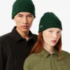 Unisex geribde gebreide muts van geborstelde wol
