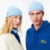 Unisex geribde gebreide muts van geborstelde wol