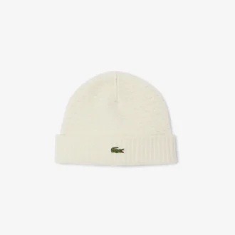 Unisex geribde wollen beanie