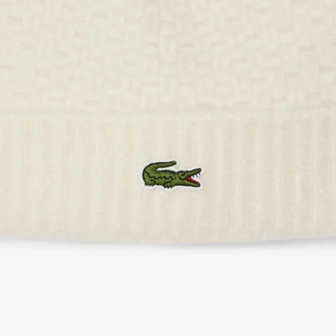 Unisex geribde wollen beanie