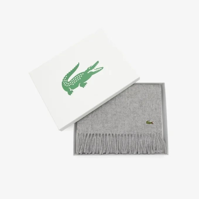 Unisex geschenkpakket met sjaal van geborstelde wol