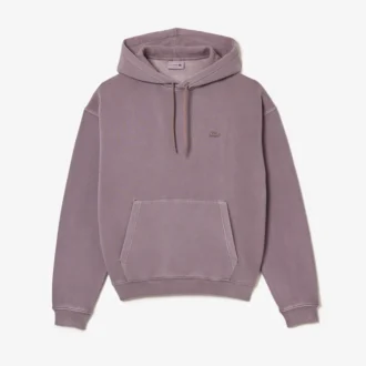 Unisex katoenen fleece hoodie met losse pasvorm