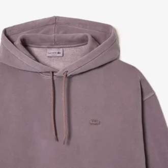 Unisex katoenen fleece hoodie met losse pasvorm