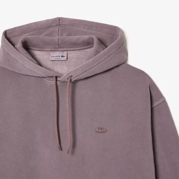 Unisex katoenen fleece hoodie met losse pasvorm